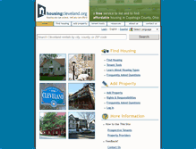 Tablet Screenshot of housingcleveland.org